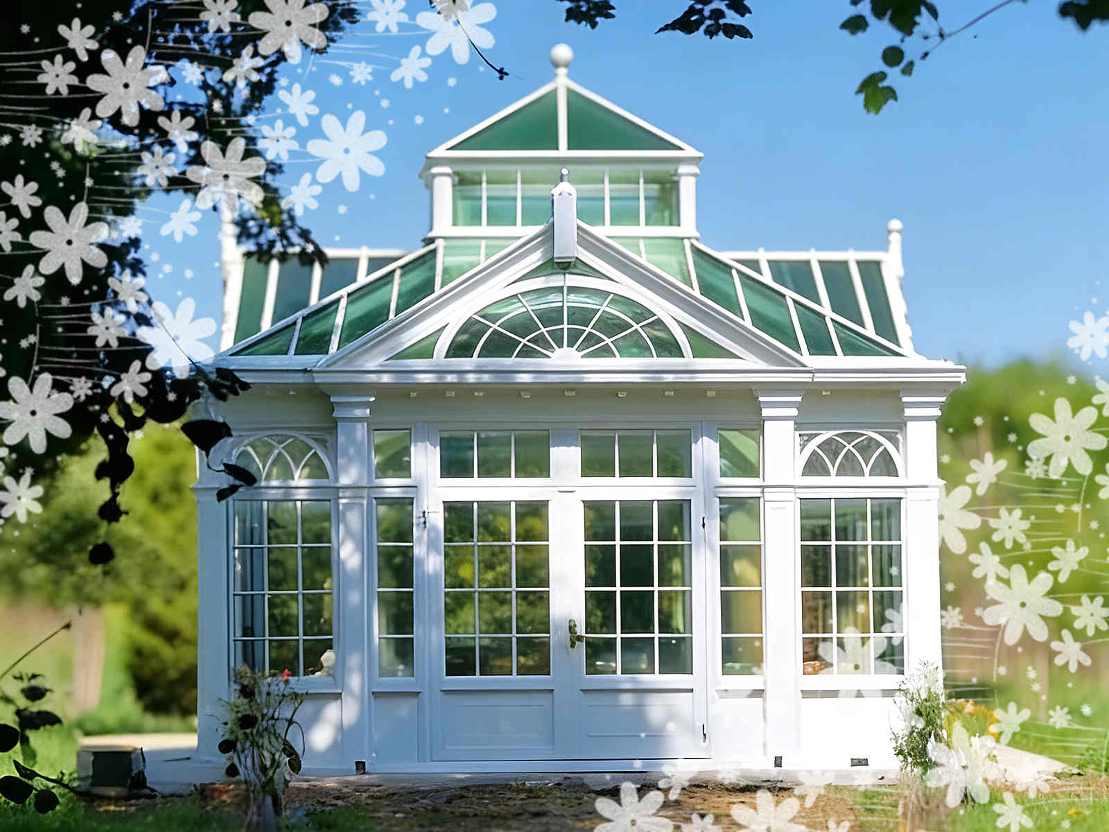 Luxus Wintergarten, Gewächshaus Maßanfertigung, Orangerie Moderne
